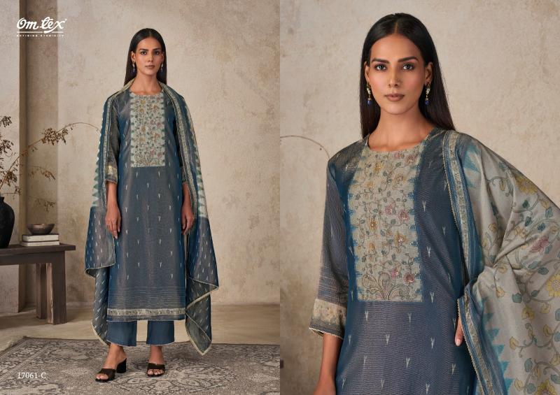 Omtex sameera application for aarvi dress material in wholesale